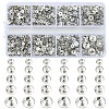 1100Pcs 5 Styles Faceted Transparent Glass Beads GLAA-YW0005-74-1