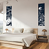 Moon & Sun Pattern Polyester Decorative Wall Tapestrys AJEW-WH0399-020-5