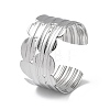 304 Stainless Steel Cuff Bangles for Women BJEW-Z078-20P-1