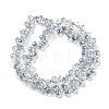 Electroplate Transparent Glass Beads Strands EGLA-P052-01A-PL03-2
