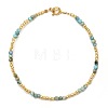 Synthetic Turquoise & Glass Seed Bead Beaded Bracelets for Women GO0506-6-1
