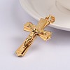 Easter Theme Crucifix Cross 304 Stainless Steel Pendants STAS-N080-07G-1