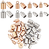 32Pcs 8 Style 304 Stainless Steel Cord Ends STAS-SC0003-75-1