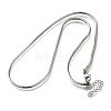 2MM 304 Stainless Steel Snake Chain Necklaces for Women Men STAS-V011-04D-P-4