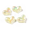 UV Plating Rainbow Iridescent Acrylic Beads OACR-C010-01D-1