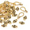 Tibetan Style Hook and Eye Clasps X-GLF1278Y-3