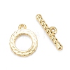 Brass Toggle Clasps KK-C216-11G-2