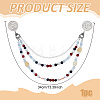 Flat Round Iron Brooches JEWB-PH01306-2