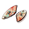 4Pcs 4 Styles Transparent Epoxy Resin Pendants RESI-B032-02D-2