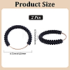 2Pcs Plastic Imitation Pearl Round Beaded Bag Handles FIND-BBC0005-11A-2