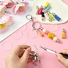 DIY Alloy Bar Beadable Keychain Making Kits DIY-YW0008-76-5