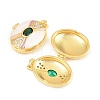 Brass Locket Pendants KK-D232-12G-01-3