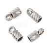 Tarnish Resistant 304 Stainless Steel Cord Ends STAS-Z084-07P-01-1