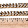 10MM 201 Stainless Steel Cuban Link Chain Necklaces for Women Men NJEW-F360-01G-5