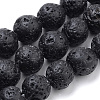 Natural Lava Rock Beads Strands G-S259-11-6mm-1