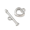 Brass Toggle Clasps KK-CBAFC6C-07C-P-3