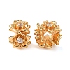 Brass Micro Pave Clear Cubic Zirconia Beads KK-K422-19G-2