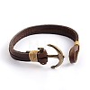 Leather Multi-Strand Bracelets BJEW-P128-35-4