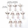 Acrylic Imitation Pearl with Alloy Pendants PALLOY-YW00001-4