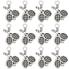 SUNNYCLUE 100Pcs Tibetan Style Zinc Alloy Pendants FIND-SC0007-46-1