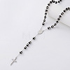 Vintage 304 Stainless Steel Rosary Bead Necklaces SM6488-4-1