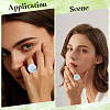 30Pcs 5 Colors Brass Finger Rings RJEW-SC0001-40-5