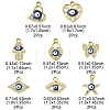 16Pcs 8 Styles UV Plating Alloy Enamel Pendants FIND-FS0002-74-4