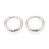 304 Stainless Steel Hoop Earrings EJEW-T048-24B-P-1