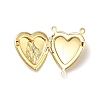 Rack Plating Brass Locket Connector Charms LS-KK-K269-07G-RS-4