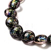 Handmade Dichroic Foil Glass Beads Strands DICH-U001-11F-3