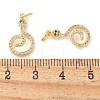 Brass Micro Pave Cubic Zirconia Pendants KK-U056-21G-3