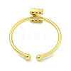 Rack Plating Brass Open Cuff Rings for Women RJEW-F162-02G-Z-3