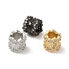 Rack Plating Brass Micro Pave Cubic Zirconia Beads KK-Q795-03-1