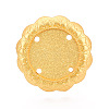 Adjustable Flower Alloy & Iron Bezel Cup Ring Base with Rotatable Tray MAK-T012-07G-2