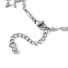 304 Stainless Steel Charms Bracelets BJEW-JB12840-3