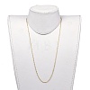 304 Stainless Steel Singapore Chain Necklaces NJEW-JN02662-04-4