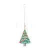 Christmas Glass Seed Beaded Pendant Decorations HJEW-TA00013-01-2