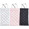 3pcs 3 Colors Rhombus Pattern Rectangle Polyester Eyeglass Pouch AJEW-CP0005-55-1