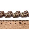 Painted Glass Beads Strands GLAA-Z021-08E-3