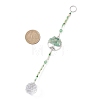 Glass Teardrop Window Hanging Suncatchers HJEW-JM04544-5