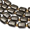 Natural Gold Pyrite/Golden Pyrite Beads Strands G-F833-L01-01-4