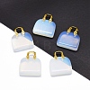 Opalite Brass Pendants KK-E274-01G-01-1