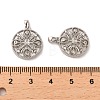 Brass Micro Pave Cubic Zirconia Pendants KK-P260-22P-3