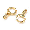 Brass Spring Gate Clasps
 KK-CBA50B0-36G-2