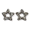 Star Shape Polymer Clay Rhinestone Beads CLAY-NH0001-06-2