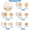 80Pcs 5 Style Rack Plating Alloy Beads FIND-DC0001-47-2
