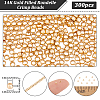 3Bags Brass Crimp Beads KK-BBC0026-09C-2