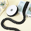 Pleated Solid Color Double-Sided Polyester Lace Trim DIY-WH20002-138F-4