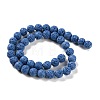Synthetic Lava Rock Dyed Beads Strands G-H311-08C-09-3