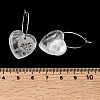 Natural & Synthetic Gemstone & 304 Stainless Steel Hoop Earrings for Women EJEW-G475-02P-7